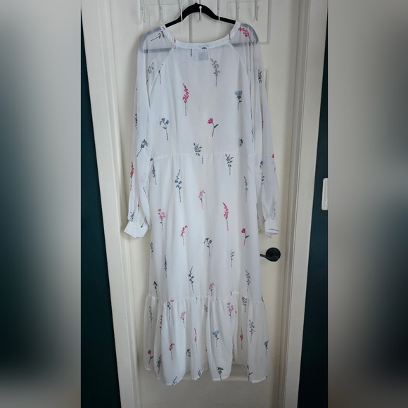 ASOS Floral White Maxi Dress Size 20 - Picture 2 of 7